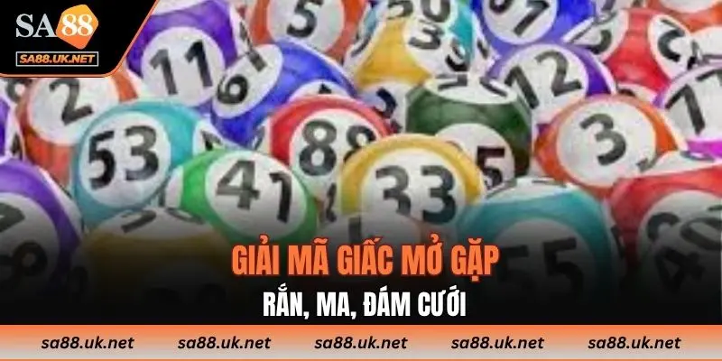 Giải mã giấc mơ gặp rắn, ma, đám cưới