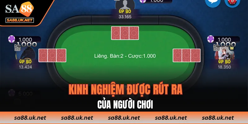 Kinh nghiệm được rút ra của người chơi