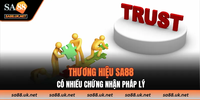Thương hiệu SA88 có nhiều chứng nhận pháp lý